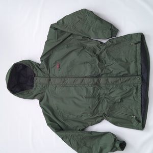 L.L. Bean Gore Tex XCR Insulated Down Parka Olive Green WMN size Large Vintage